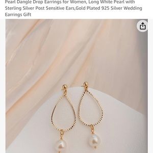 Pearl Dangle Drop Earrings